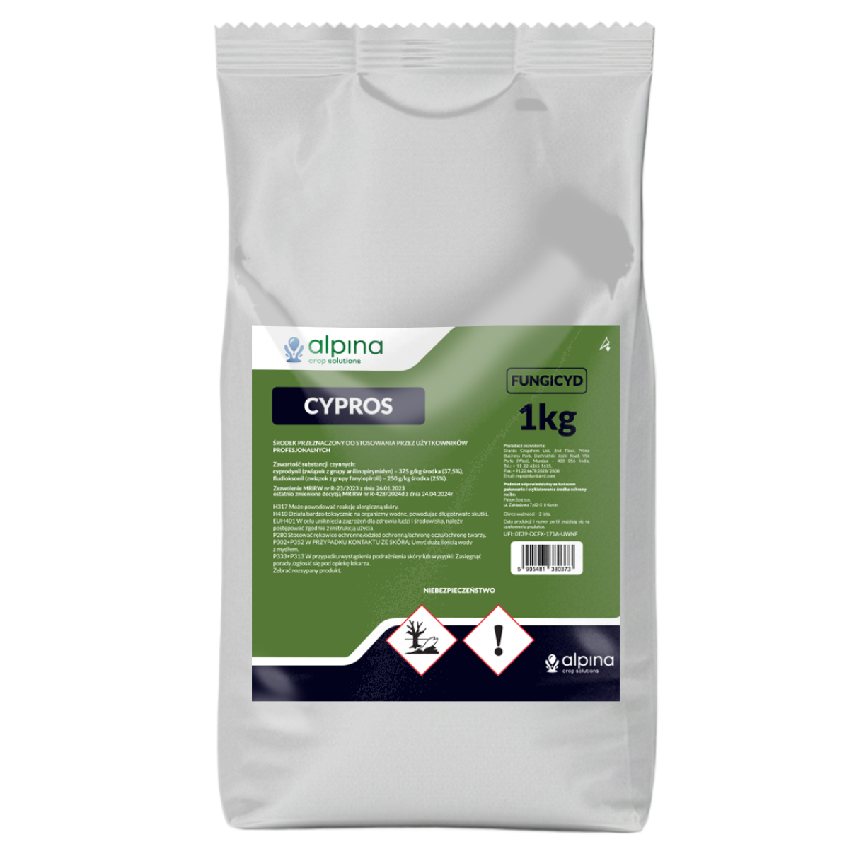 Cypros 62,5 WG - fungicyd Alpina Crop